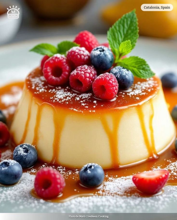 flam de mató from catalonia, spain