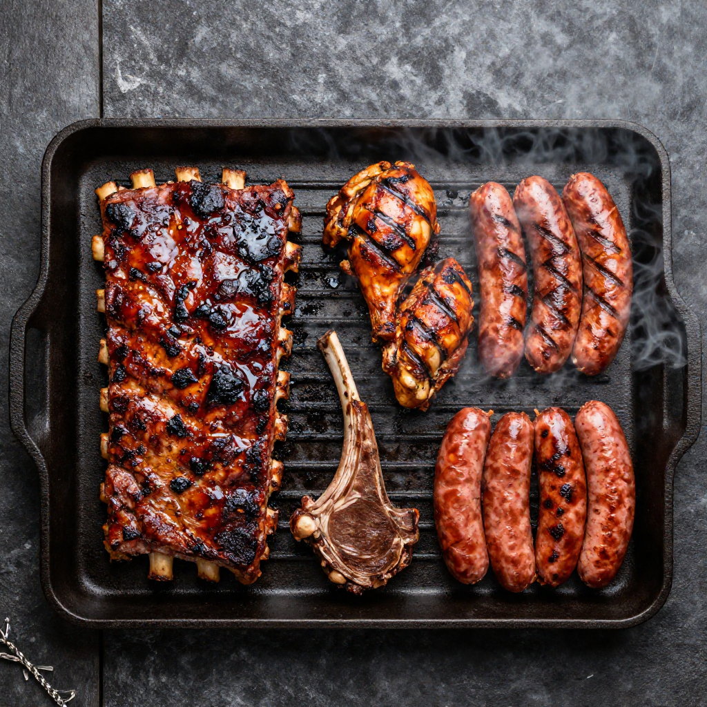 freepik flat lay of bbq ribs chic 2781067732